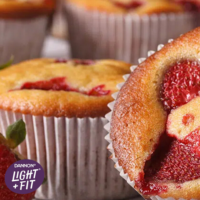 Strawberry Yogurt Muffins