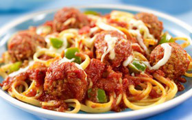 Italian Meatballs & Peppers Linguini