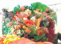Spring Salad with Cubed Ham