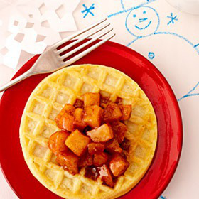 Eggo® Waffles with Spiced Apple Compote