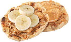 Whole Wheat English Muffin with Peanut Butter & Banana