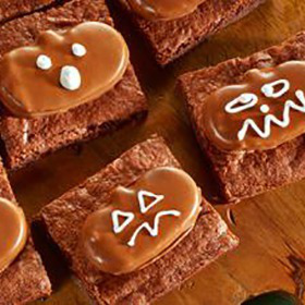 Reese's Pumpkin Brownies