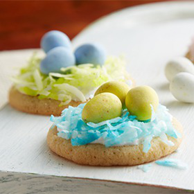 Egg Filled Nest Cookies