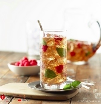 Raspberry Basil Iced Tea