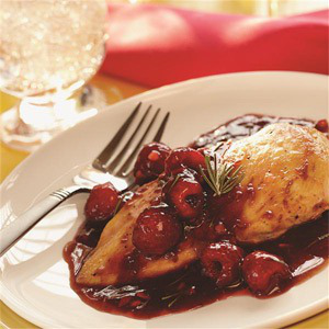 Raspberry Balsamic Glazed Chicken