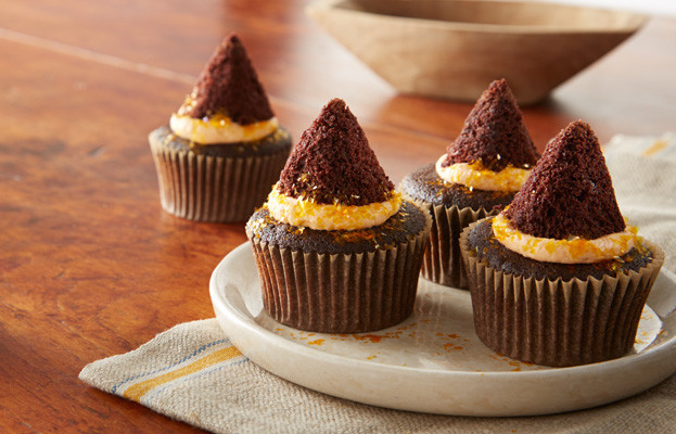 Witch's Hat Chocolate Cupcakes