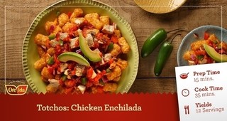 Totchos: Chicken Enchilada