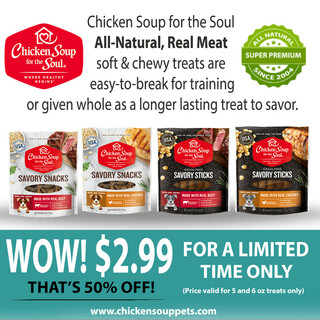 Save on Chicken Soup for the Soul Pet Treats!