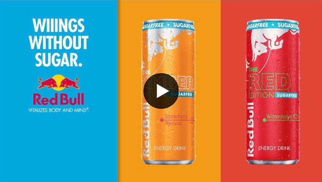 Try the NEW Red Bull Sugarfree Edition Amber and Watermelon TODAY