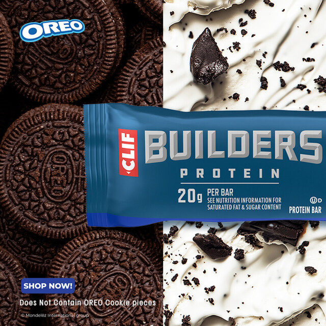 Iconic OREO Taste in a CLIF BUILDERS Protein Bar